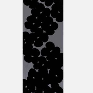 Donald Sultan Wallflowers (Black on Grey ) 2018